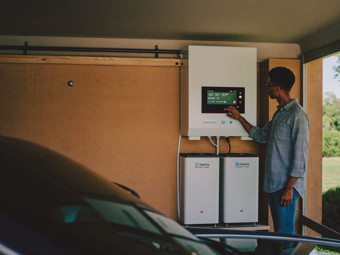 inverter and battery