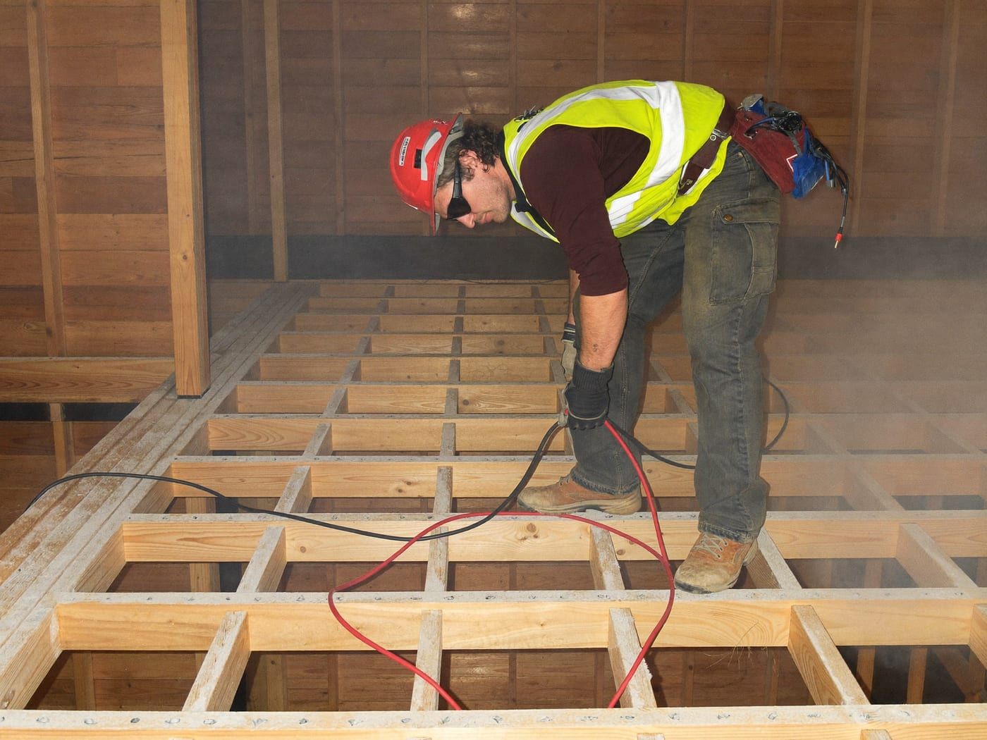 roof space rewiring